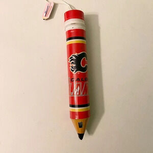 Calgary Flames NHL Logo Pencil Shaped Pencil  Case